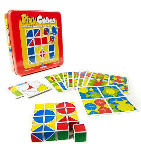Pixy Cubes Matching Pattern Design Game Speed or Memory Rules with Cubes in Tin Box by Blue Orange Games, 1 to 4 Players, Ages 6+...