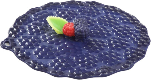 Charles Viancin - Blackberry Silicone Lid for Food Storage and Cooking - 8''/20cm - Airtight Seal on Any Smooth Rim Surface - BPA-Free - Oven, Mic...