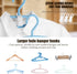 Clothes Hanger Connector Hooks, 50pcs Extra Large Size Space Saving Hanger Connector Hooks for Plastic Hangers Hooks, Closet Cascading Clothes Han...