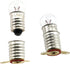 E-outstanding 10 Pcs E10 2.5V/0.3A Miniature Screw Base Light Bulbs E10 Mini Bulb for Physical Electrical Experiment Screw Base Indicator Light In...