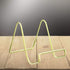 BANBERRY DESIGNS Wire Easel Display Stand - Twisted Brass Metal - 3 Inch - Pack of 6 - Craft Accessory - Small Books or Photos...
