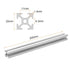 uxcell 4 Pcs T Slot 2020 Aluminum Extrusion Profile European Standard 200mm x 20mm Linear Rail Extrusion Frame for 3D Printer, CNC, DIY (Silver To...