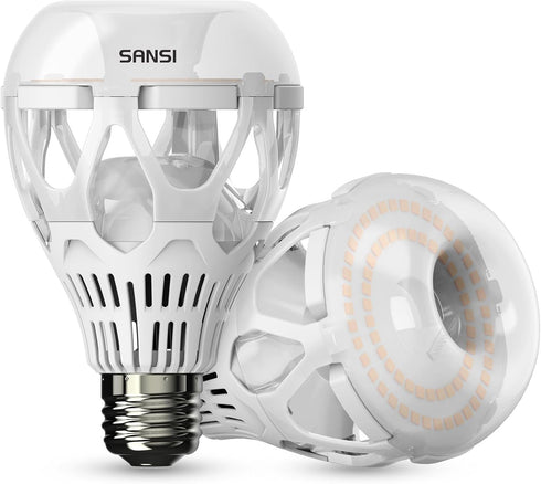SANSI 22W (200 Watt Equivalent) LED Light Bulb, A21 3000 Lumens Light Bulbs, 3000K Warm White E26 Base Non-Dimmable Bright LED Bulbs for Home Offi...