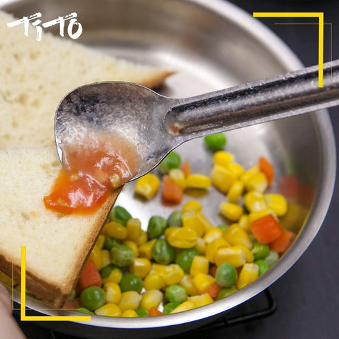 TiTo Titanium Long Handle Spork and Spoon Eco-Friendly Ultralight Portabale Flatware for Outdoor Camping Backpacking Hiking Travel Picnic Tablewar...