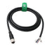 M12 A-Coded 5 pin Female Actuator Sensor Electrical Cable to Open for Industrial Control Automation, Network, CANopen, IO Link, Profibus 3m...
