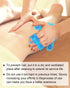 Glove Massager Palm Shaped Hand Massage Manual 9 360-degree-roller Mental Roller Ball Blue...