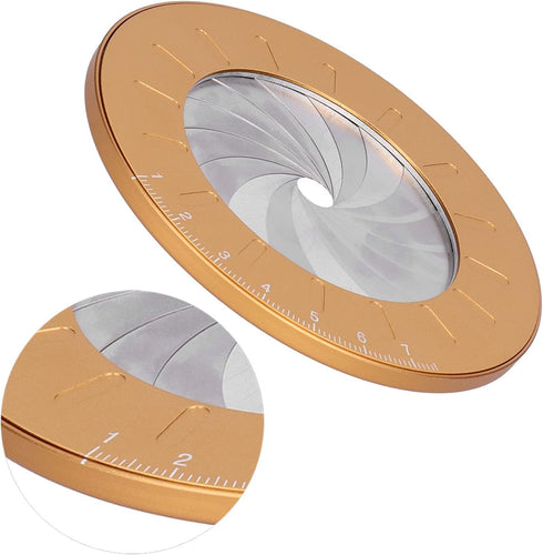 Round Measuring Tool, Circle Maker Tool Stainless Steel for Drawing for Designer for Circle Drawing for Woodworking...