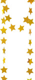 WEVEN Gold Glitte Star Garland Reflective Paper Party Streamers Twinkle Star Banner Backdrop for Wedding Baby Shower Nursery Graduation Party Deco...