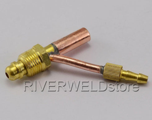 RIVERWELD Cables and Gas (Water) Separate Cable Connector Fitting for TIG Welding Torch (5/8"-18 Male WP26)...