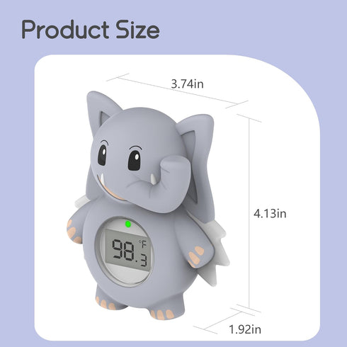 Baby Bath Thermometer for Infants - Baby Water Thermometer for Bathtub Safety with Temperature Warning - Floating Bathing Tub Toy Gift for Newborn...