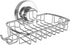 Soap Dish for Shower Suction Cup Powerful Vacuum System Rustproof 304 Stainless Steel Basket Sponges Holder with Razor Hooks for Bathroom or Kitch...