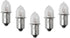 LED Light Bulb 5pcs 4D 4.8V 0.75A Bayonet Base Krypton Replacement Bulb for Flashlight Replacement Bulb Torches Work Light Flashlight Bulbs...
