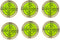 6 pcs Bubble Spirit Level, 32x7mm Circular Level Bubble for RV, Travel Trailer, Tripod, Phonograph, Turntable...