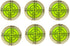 6 pcs Bubble Spirit Level, 32x7mm Circular Level Bubble for RV, Travel Trailer, Tripod, Phonograph, Turntable...