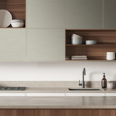 Sliver Stainless Steel Contact Paper Dark Silver Peel and Stick Wallpaper17.7inch x 196.8inch Silver Self Adhesive Wallpaper for Kitchen Counterto...