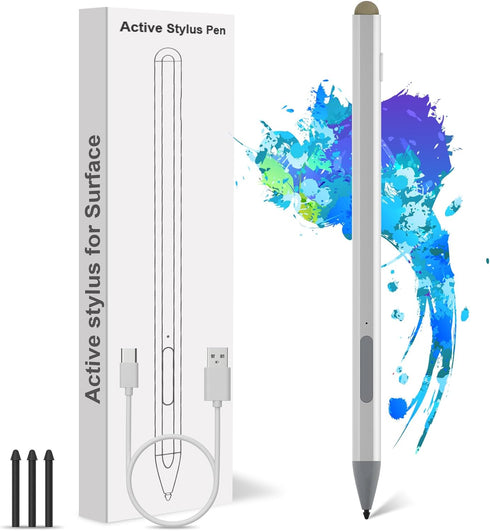 Surface Pen Windows Stylus for Microsoft – Surface Pro 11/10/9/8/7 Pen Compatible with Surface Pro/Book/Laptop/Go/Studio, with Palm Rejection and ...