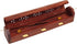 raajsee Beautiful Handmade Wooden Brown Incense Stick Holder Burner Storage Coffin Box - Ash Catcher with Brass Inlay -Home Utilities & Accessorie...
