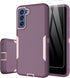 Dahkoiz for Samsung Galaxy S21 FE 5G Case, and Glass Screen Protector, Dust Proof Port Cover, Full Body Protection Durable Rubber Cover Phone Case...