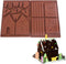 Gingerbread House Mold Kit/Christmas Chocolate Silicone Mold/ 3D Cookie Mold for DIY 3D Max Biscuit Tool...