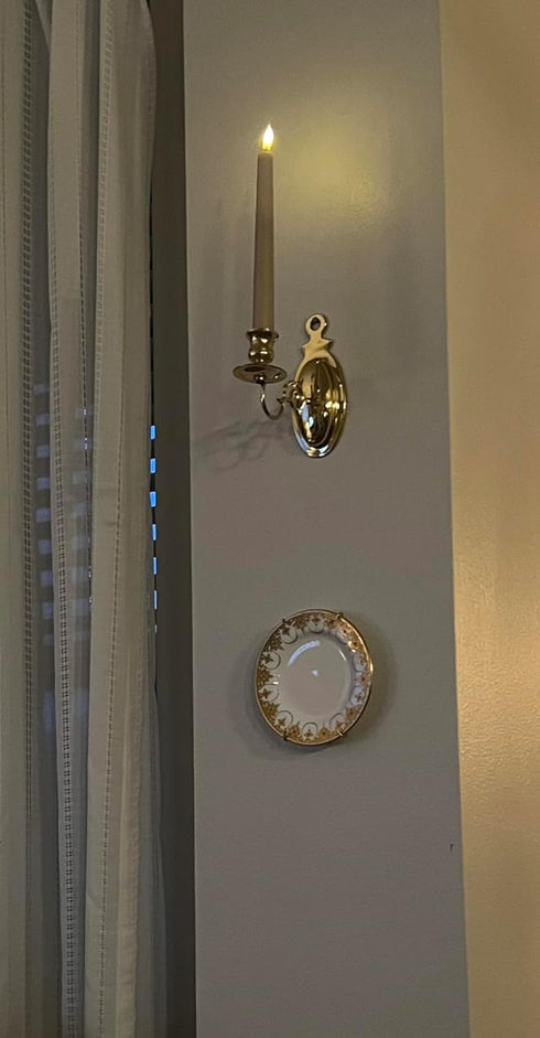 Rocky Mountain Goods ProSource Plate Hanger for Wall and Mounting Hardware - Fits Decorative Plates and Platters - Heavy Duty Polished Brass - Non...
