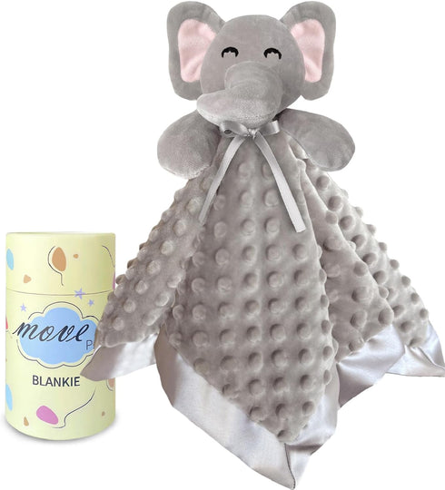 Elephant Baby Security Blanket Loveys for Babies Boys Girls, 16" Soft Baby Lovey Unisex Lovie, Baby Snuggle Toy Elephant Stuffed Animal, Elephant...