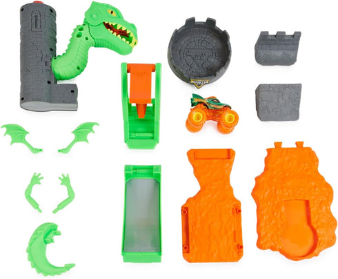 Monster Jam, Dueling Dragon Playset with Exclusive 1:64 Scale Dragon Monster Truck, Kids Toys for Boys Ages 3 and up...