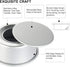 EXGOX 2 Pack 8-Inch Non-Stick Deep Aluminum Round Cake Pan with Removable Bottom for Wedding/Birthday/Christmas Cake Baking Round Cake Tin Set wit...