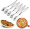5 Wheel Pastry Cutter, Stainless Pizza Slicer, Expandable Pizza Slicer Multi-Round Pastry Knife Baking Cutter Roller Cookie Dough Cutter Divider...