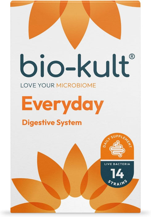 Bio-Kult Everyday Probiotics -14 Strains, Probiotic Supplement, Probiotics for Adults, No Need for Refrigeration, Non-GMO, Gluten Free -Capsules,1...