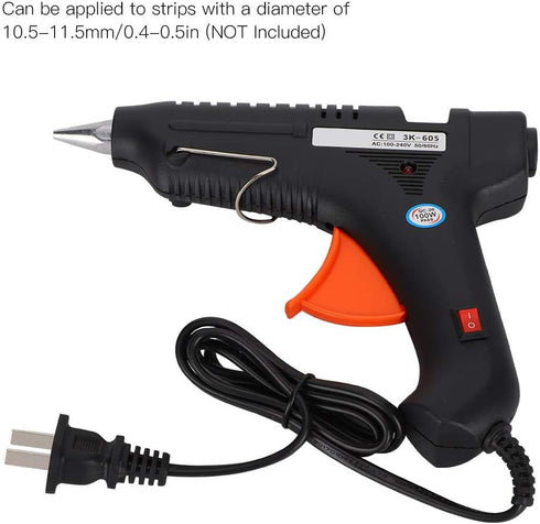 Hot Glue Gun, 100W Electric High Temperature Heating Tool DIY Universal Hand Made Hot Adhesive Gun Small Craft Projects Arts Craft Repairing Tool...
