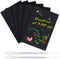 TINNIVI 6 Pads Black Sticky Notes, Large Sticky Notes 4 x 6 Inch, Post It Notes with 2 Metallic Pens, Black Self-Stick Note Pads for Teacher Stude...