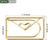 YOKIVE 20 Pcs Paper Clips, Envelope Shape | Keep Desk Neat, Great for Art, Home, Daily Use (Gold)...