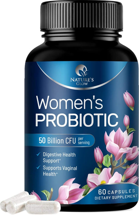 Women Probiotics For Digestive Health With 50 Billion CFU - Multi Strains Womens Probiotic With Acidophilus For Daily Vaginal & Urinary Health Sup...