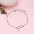 FLYOW Infinity Layered Anklet 925 Sterling Silver for Women Adjustable Heart Ankle Bracelet Boho Beach Foot Chain 9+1.5 Inch Charm Jewelry Birthda...