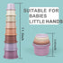 Baby Stacking Toy Cups,Toddler Stackble Bath Toy for 1-3,Nesting Cups Pool Toys for 6-12 Months Infant,Kids Early Educational Montessori Gift for ...