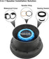 RECOIL SP525 Foldable Silicone 5.25”Car Speaker Baffle Sound Quality Improvement and Speaker Protection One Pair...