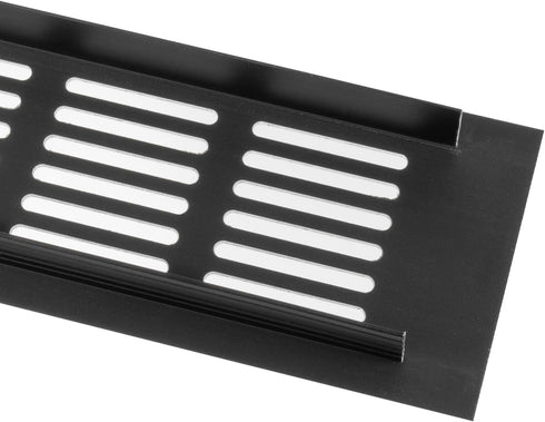 Vent Systems 12'' x 2.4" Inch Brown - Aluminum Ventilation Grille - Home Improvement Floor, Wall, Door Duct Cover 300x60mm...