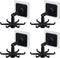 Hanging Utensil Holder Hooks Kitchen Utensil Hanger Wall Mount 360 Degrees Rotating Folding Hook Self Adhesive Hook Utensil Rack with 6 Hooks for ...