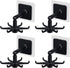 Hanging Utensil Holder Hooks Kitchen Utensil Hanger Wall Mount 360 Degrees Rotating Folding Hook Self Adhesive Hook Utensil Rack with 6 Hooks for ...