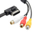 cablecc AMI MMI to 3 RCA Audio Video Cable Female DVD Video and Audio Input Cable for Audi A1 A7 A8 VW Car...