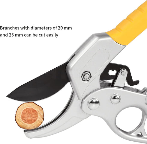 Pruning Scissors Garden Plant Clippers,Bonsai Trimming Rose Pruners Hand Tool Work 3 Times Easier,for Weak Hands, Gardening Gift for Any Occasion,...