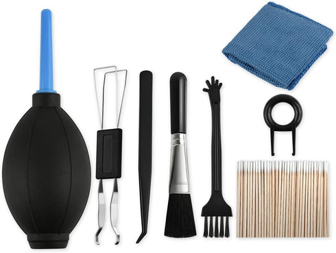 DS. DISTINCTIVE STYLE Keyboard Cleaning Kit Set of 8 Mechanical Keyboard Tools, Keycap Puller, Keyboard Brush, Air Blower, Cleaning Cloth and Cott...