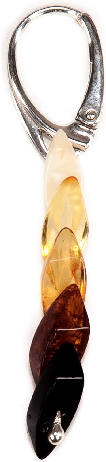 Natural Baltic Amber Leverback Earrings...