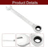 13mm Ratcheting Combination Wrench, 72 Teeth Metric Ratcheting Wrench SAE 12 Point Ratchet Box Ended Spanner Tools...