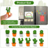 AUAUY 12PCS Fridge Magnet Cactus, 3D Mini Magnets Strong, Cute Small Magnets, Magnets for Whiteboard Office Kitchen Home Decor Refrigerator Use, C...