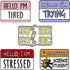 Funny Text Brooch Hello I'm Positive Quotes Hard Enamel Pins Mental Health Badges 50% IDK 50% IDC Humorous Dialogue Lapel Pin Jackets Shirts Skirt...