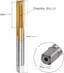 uxcell Straight Flute Taps, M10 x 1.5 Metric Left Hand Titanium Coated M35 Cobalt High Speed Steel Machine Tapping Screw Thread Milling Tap Machin...