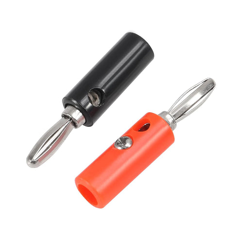 20pcs 4mm Banana Plug Audio Speaker Cable Connector Male Audio Speaker Cable Connector Support 12 AWG to 20 AWG Wires, 10pcs Red + 10pcs Black...