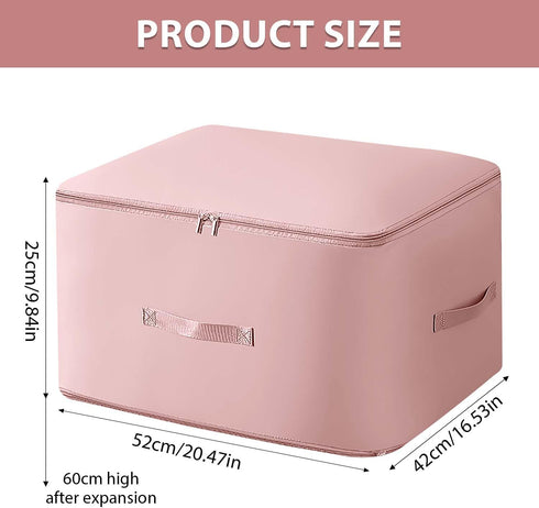 Ultra Space Saving Self Compression Organizer, Heavy Duty Moving Bags, Storage Tote for Space Saving, Self Compression Moving Organizer Bag for Co...