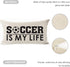 Best Gift Sports-Themed Throw Pillow Cover For Kid Teens Boys Soccer Is My Life Cotton Line Waist Lumbar Pillow Case Personalized Cushion Cover Fo...